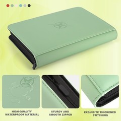 Top Loader Binder Trading Card for Sports & 3 x 4 inches, Green