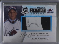 2008 Upper Deck The Cup Rookie Draft Boards /25 Chris Stewart #DB-CS Auto RC g0y
