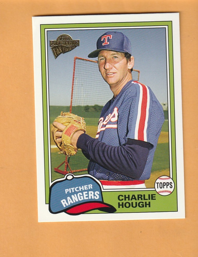 Charlie Hough Texas Rangers 2005 Topps All-Time Fan Favorites #129 6K