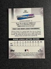 Jeferson Quero (RC) #103 – 2026 Topps Finest MLB Baseball