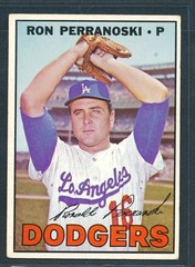 1967 Topps #197 RON PERRANOSKI Los Angeles Dodgers ~ EX