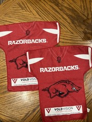 Arkansas Razorback Golf Towel Set-2 Microfiber 16”