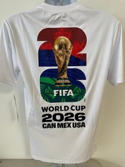 2026 FIFA World Cup Mundial Two Sided Logo Trophy Shirt Dry Fit Size 2XL