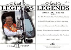 2024 Leaf LEGENDS DONALD J. TRUMP #LA-06 PRESIDENT OF THE UNITED STATES