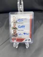 Braden Smith Bennett Stirtz Coen Carr 2026 Bowman U Now Triple Autograph /5