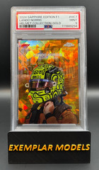 2024 Topps Sapphire Formula 1 F1 Helmet Collection Lando Norris Gold /50 #HC7