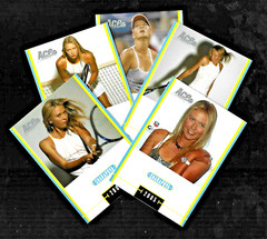 5) MARIA SHARAPOVA 2005 Ace Authentic Tennis Special Edition Card LOT