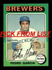 1975 Topps 6-347 EX/EX-MT Pick From List All PICTURED kk10