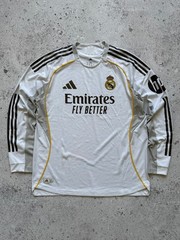 Real Madrid 2025/2026 Home Authentic Long Sleeve Shirt Adidas Jersey JN8866 XL