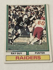 1974 Topps #219 Ray Guy Rookie Card Oakland Raiders HOF Punter VG-EX