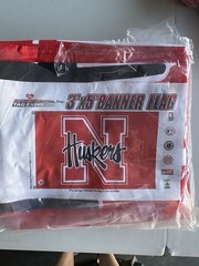 Rico Industries Nebraska Cornhuskers NCAA Flag 3 ft x 5 ft Red White Black
