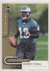2005 Upper Deck NFL Foundations Exclusive /99 Chauncey Stovall Rookie RC n1u