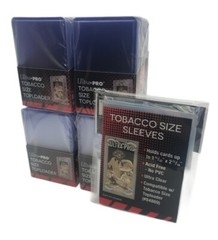 (100 Each) Ultra Pro Tobacco Size Toploaders and Sleeves Mini Cards, T206, A&G
