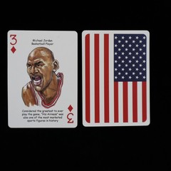 Michael Jordan Chicago Bulls “3 of Diamonds” Hero Decks Card