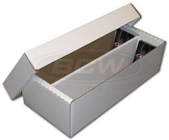 Bundle of 25 BCW 2-Row Baseball / Trading Card Shoe Storage Boxes 1600 count box