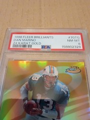 1998 Fleer Brilliants – Dan Marino #70TG 24 Kt. Gold /24