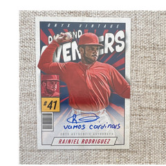 2026 Onyx Baseball RAINIEL RODRIGUEZ Diamond Avengers VAMOS CARDINALS /25