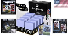 Card Sleeves and Top Loaders Set 400-Count 3×4 Inches Clear Polypropylene Har…
