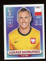 2022 Fifa World Cup Panini Sticker Qatar LUKASZ SKORUPSKI Poland POL4