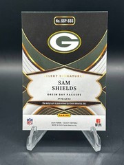 2024 Panini Select SAM SHIELDS Auto Select Signatures Silver Prizm Packers