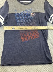 Oklahoma City Thunder Womens Shirt XL NBA Adidas Multicolor Short Sleeve
