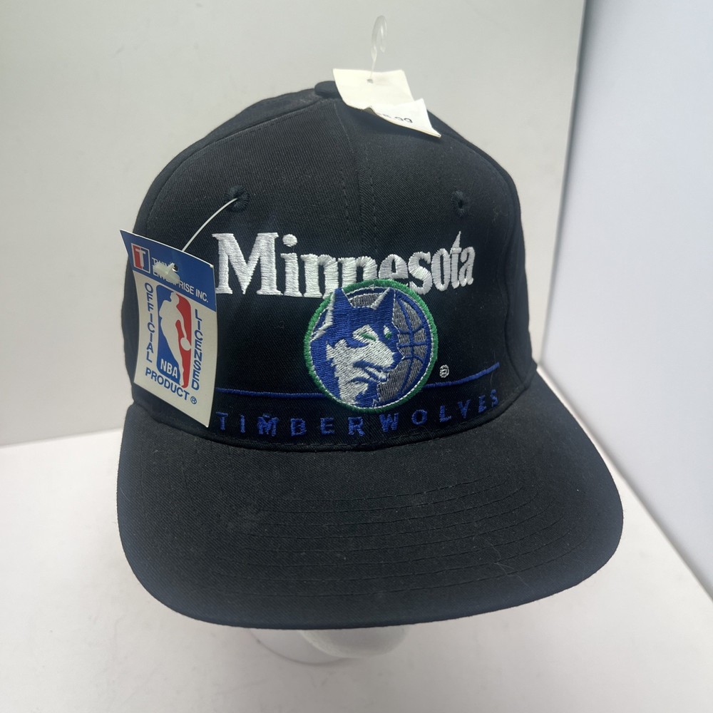 VTG 90s Twins Enterprise NBA Minnesota Timberwolves Snapback Hat UNWORN W/ TAGS