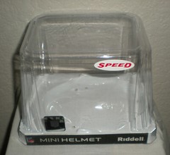 Riddell Speed NCAA / NFL Mini Helmet Display Case / Container Empty Box