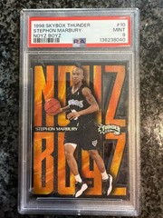 1998-99 Skybox Thunder Stephon Marbury #10 Noyz Boyz PSA 9 Mint