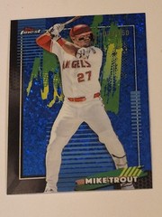 2026 Topps Finest Mike Trout #58 MLB Blue Mini Diamonds 73/150 L.A. Angels