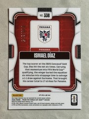 2026 Panini Prizm World Cup Orange Pandora Ismael Diaz /215 #338 Panama