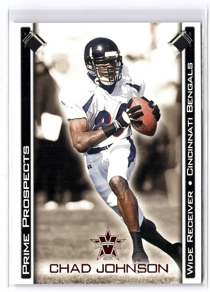 2001 Pacific Vanguard #7 Chad Johnson Prime Prospects Bronze Rookie RC