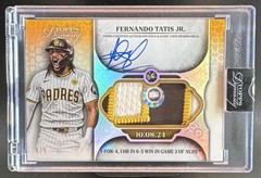 2025 Topps Dynasty Fernando Tatis 3HR NLDS Game Used On This Day Auto Patch /5