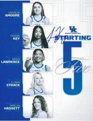 TEONNI KEY Signed 8.5 x 11 Photo Toronto Tempo WNBA Basketball KENTUCKY WILDCATS