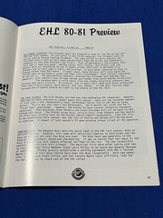 Vintage 1980-81 Baltimore Clippers Erie Blades Hockey Program