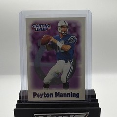 2000 Hasbro Starting Lineup Peyton Manning Blue Jersey Colts NFL Football Card