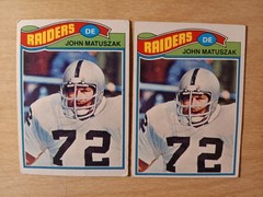 1977 Topps – John Matuszak Card LOT OF 2 Ex, NRMINT SEE PICTURES