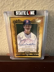2025 Topps Gilded Gallery of Gold Gold Framed Auto /25 Paul Molitor Twins HOF SP