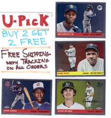 2025 Topps Chrome Platinum Anniversary Singles Ships FREE BUY 2 Get 2 FREE