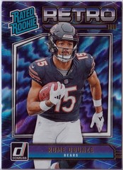 Rome Odunze 2024 Donruss Rated Rookie Retro RC #12 Bears 002