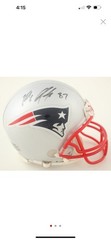 Rob Gronkowski New England Patriots Signed Mini Helmet Beckett COA