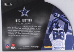 2015 Panini Prizm #I15 Dez Bryant Intros
