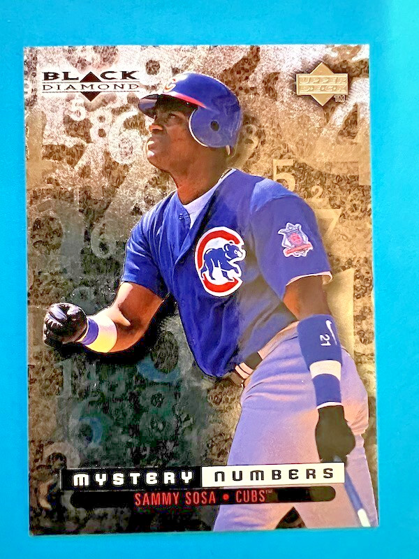 1999 Black Diamond Mystery Numbers #M16 Sammy Sosa 699/1600 Chicago Cubs
