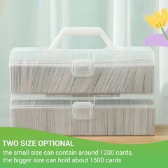 1200-1500 Count PVC Trading Card Storage Box Sports Baseball Cards Box Case
