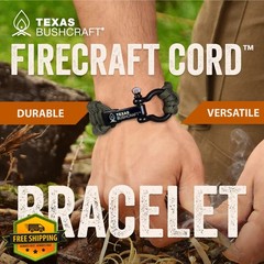 Texas Bushcraft Army Green Bracelet M