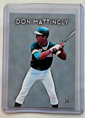 Don Mattingly Limited Artist Signed “Greensboro Hornets” Trading Card 5/10