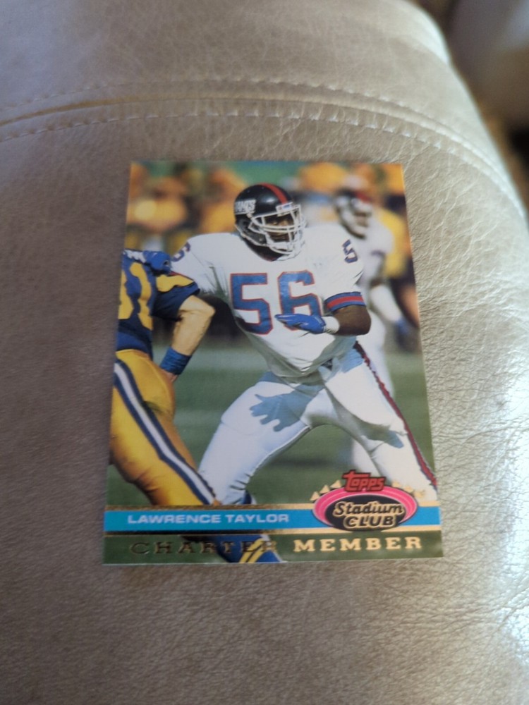 1991 Lawrence Taylor Stadium Club Charter Member New York Giants