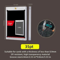 1-100Pcs 35 55 75 100 130 360Pt Magnetic Card Holders One-Touch For Trading Card