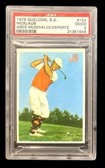 1979 quelcom, s.a. #154 jack nicklaus rc; large SSP rookie PSA 2 (RARE, POP 1)