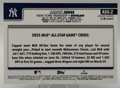 2025 Topps Update Baseball Aaron Judge All-Star Rainbow Foil #ASG-2