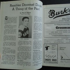 1956-57 Philadelphia Ramblers Home Game Hockey Programs, 38 Games, EHL Bounded